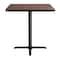 National Public Seating NPS Cafe Table, 36 Square, X Base, 36 Height CT33636XCMY - alternate 3